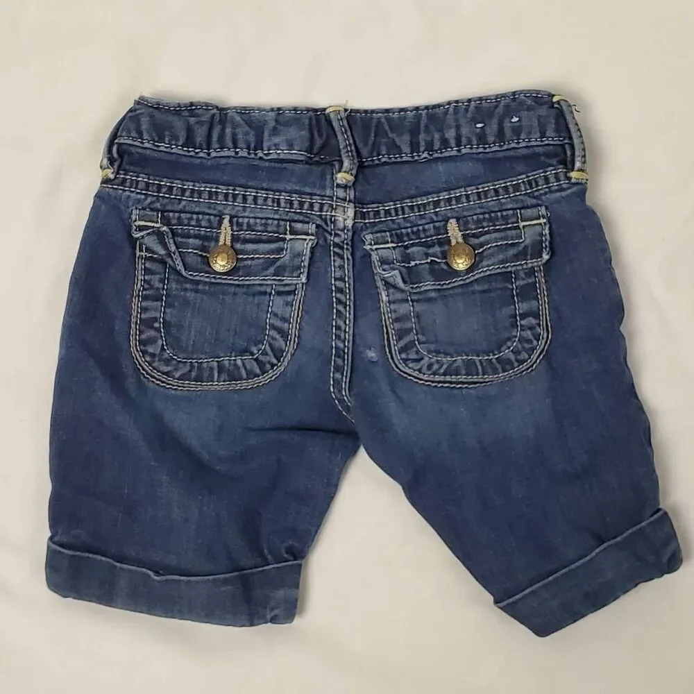 Gap Kids Denim Shorts 5T Rolled Cuff Stretch